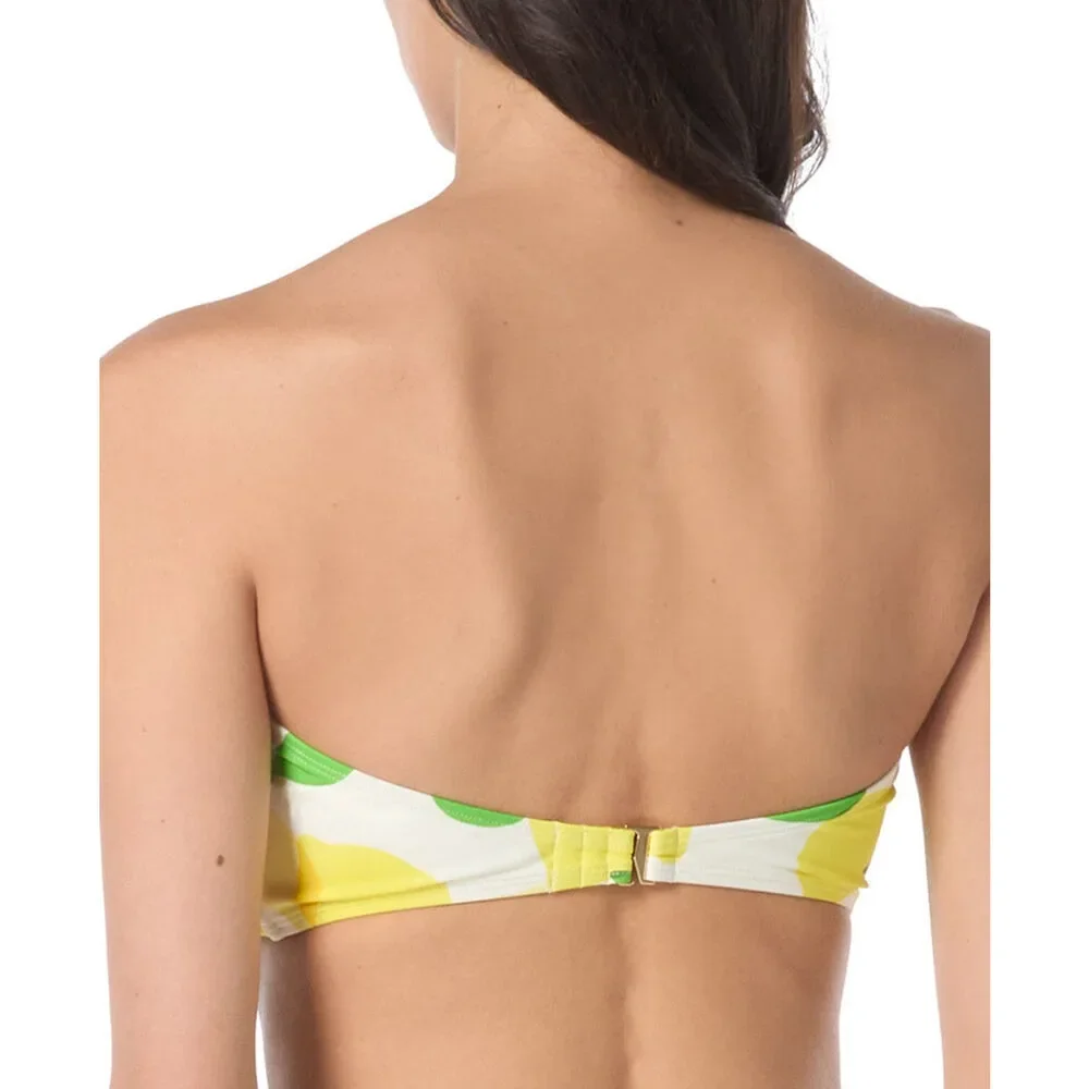 Kate Spade Size M Tie-Front Bikini Top